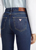 Koyu Mavi Kadın Regular Fit Desenli Denim Pantolon GJ G08 MID RISE STRA - ECO RECY CO