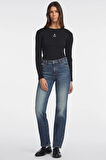 Guess GJ G08 MID RISE STRA Kadın Mavi Jeans W4YA98D5FC1-GJEW
