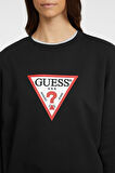 Kadın GJ CN OS ICONIC Sweatshirt - Siyah | XL