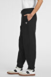 Kadın GJ TRIANGLE LABEL Jogger Pantolon - Siyah  | S