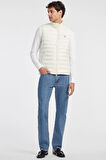 Guess  GJ HOODED PUFFER VES Erkek Beyaz Yelek M4YN11WG922-G053