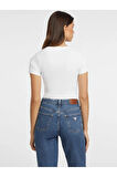 Jeans Kadın Slim Fit T-shirt