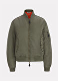 Haki Kadın Bomber Yaka Normal Kalıp Desenli Ceket GJ BOMBER JKT - RECY NYLON SATIN 16