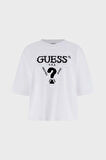 Guess Aurélie Kadın Beyaz Aktif Boxy Fit T-Shirt V4YI06I3Z14-G011