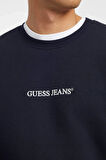 Erkek GJ CN Önde Logo Sweatshirt - Lacivert  | M
