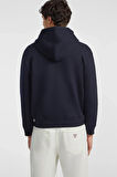 Erkek GJ ZIP Fermuarlı Kapüşonlu Sweatshirt - Lacivert | L