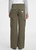 Guess Jeans Normal Bel Normal Haki Kadın Pantolon GJ CARGO CHINO - ECO ORG CO CLASSIC