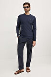 Erkek TECH Stretch CN Sweatshirt - Lacivert | XL