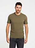 Guess Yeşil Erkek T-Shirt AIDY CN SS TEE MID ORGANIC STREAM