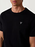 Guess Erkek Siyah Patch Detaylı Tişört