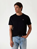 Guess Erkek Siyah Patch Detaylı Tişört