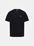 Guess Erkek Siyah Patch Detaylı Tişört