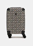 Guess Kahve Çekçekli Sert Valiz STARK COSMETIC ORGAN - 09830