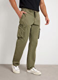 Guess Yeşil Erkek Kargo Pantolon M4YB45WGES0G896 NEW CARGO PANTS