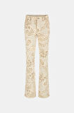 Guess Kadın  Şal Desenli  Suni Süet Pantolon
