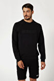 Erkek NEW ALDWIN CN Önü Logolu Sweatshirt - Siyah  | XL
