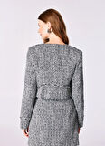 Guess Beyaz Kadın Blazer NEW SOFIA TWEED JACK - RECY POLY LU