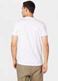 Guess Bisiklet Yaka Beyaz Erkek T-Shirt M2BP47K7HD0_SS CLASSIC PIMA EMB - C