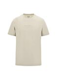 Guess Bisiklet Yaka Düz Bej Erkek T-Shirt M2BP47K7HD0NMD_SS CLASSIC PIMA EMB