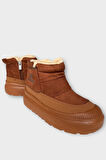 Nubuk İçi Kürklü Kalın Taban Kadın Bot TABA