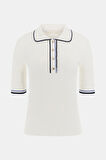 Kadın Thalia Polo T-Shirt - Beyaz | M