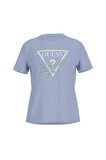 Kadın CN SS Love Triangle T-Shirt - Mavi | S