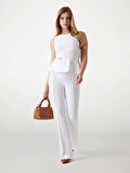 Guess Kadın Beyaz Ambre Peplum Bluz