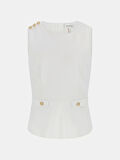 Guess Kadın Beyaz Ambre Peplum Bluz