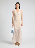 Guess Chrıstel Lace Dress Kadın Krem Elbise W5GK37KCS90-F0EH