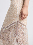 Guess Chrıstel Lace Dress Kadın Krem Elbise W5GK37KCS90-F0EH