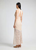 Guess Chrıstel Lace Dress Kadın Krem Elbise W5GK37KCS90-F0EH