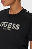Guess Bayan T Shirt W5GI15 K8FQ4 JBLK