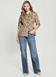 Guess Regular Fit Düz Çok Renkli Kadın Gömlek ENORA EQUIPMENT SHIR - ECO VI SHINY