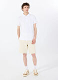 Bej Erkek Loose Fit Desenli Sweat Şort M5GD10KCN01G1V7 CLOVIS SHORTS