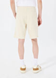 Bej Erkek Loose Fit Desenli Sweat Şort M5GD10KCN01G1V7 CLOVIS SHORTS