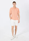 Guess Desenli Turuncu Erkek Polo T-Shirt M5GP05KCSG1G3I1 WAFFLE TREATED SS
