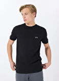 Guess Bisiklet Yaka Desenli Siyah Erkek T-Shirt M4GI70KC9X0JBLK SS CN BASIC PIMA
