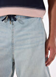 Erkek Regular Fit Desenli Denim Şort M5GD35D5M51GAL1 GJ JOGGER DENIM S