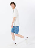 Erkek Regular Fit Desenli Denim Şort M5GD35D5M54GAM1 GJ JOGGER DENIM S
