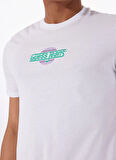 Guess Jeans Bisiklet Yaka Desenli Beyaz Erkek T-Shirt M5GI23K8HM0G011 GJ SS CN SLIM SUNS