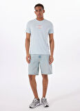 Guess Jeans Bisiklet Yaka Desenli Mavi Erkek T-Shirt M5GI23K8HM0G7O7 GJ SS CN SLIM SUNS