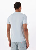 Guess Jeans Bisiklet Yaka Desenli Mavi Erkek T-Shirt M5GI23K8HM0G7O7 GJ SS CN SLIM SUNS