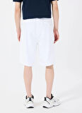 Beyaz Erkek Loose Fit Desenli Sweat Şort M5GD49KCPR1G011 GJ REG EMBRO SHORT