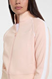 Kadın Gj Tricot Track Fermuarlı Sweatshirt - Pudra Pembe | S