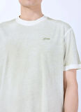 Guess Bisiklet Yaka Desenli Haki Erkek T-Shirt M5GI70I3Z14A82C SS CN INSIDE SPRAY