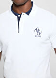 Guess Desenli Beyaz Erkek Polo T-Shirt M5GP60K7O64G011 LYLE SS POLO