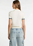 Guess Jeans Beyaz Kadın Hırka GJ SS GUESS J POLO C - REC POLY CHE