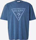 Guess Erkek Mavi Vintage Triangle Tişört