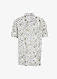 Guess Standart Yeşil Desenli Erkek Gömlek M5GH75WD4Z2P8GS SS ECO RAYON OIL
