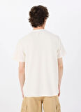 Guess Bisiklet Yaka Desenli Beyaz Erkek T-Shirt M5GP26KCRF0G018 SS MADDEN SOFT KNI